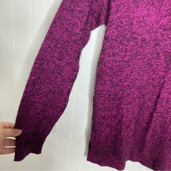 peck and peck Cashmere Sweater Small Purple Black Marled Cozy Warm Women’s - Picture 5 of 7